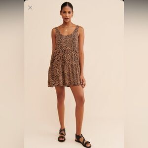 Saltwater Luxe cheetah print Noah mini dress